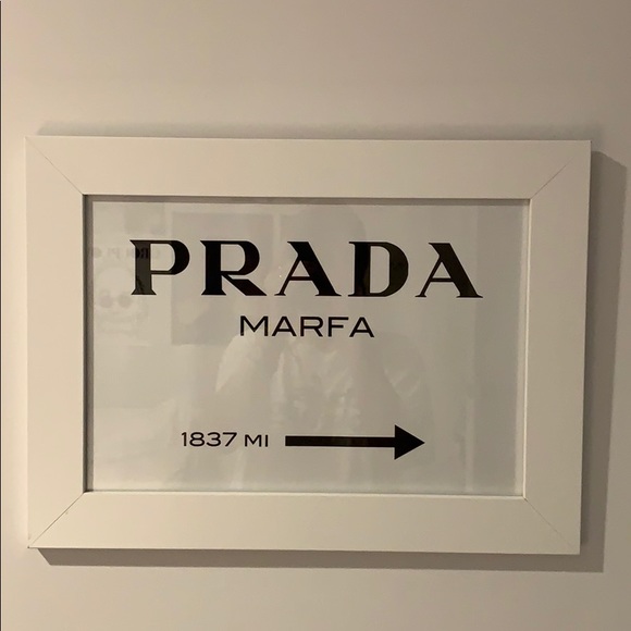 Framed PRADA MARFA wall art JUST LIKE GOSSIP GIRL - Picture 1 of 1